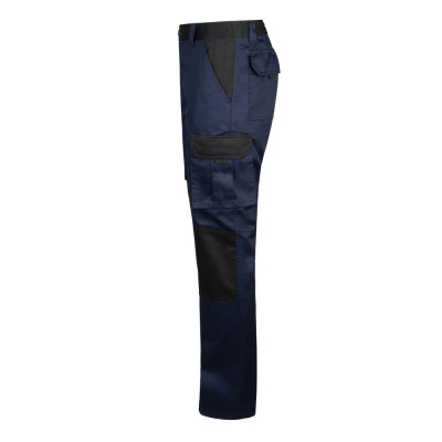 VL NJORD. Two-tone multi-pocket twill trousers (240 g/m²), in cotton (35) and polyester (65)